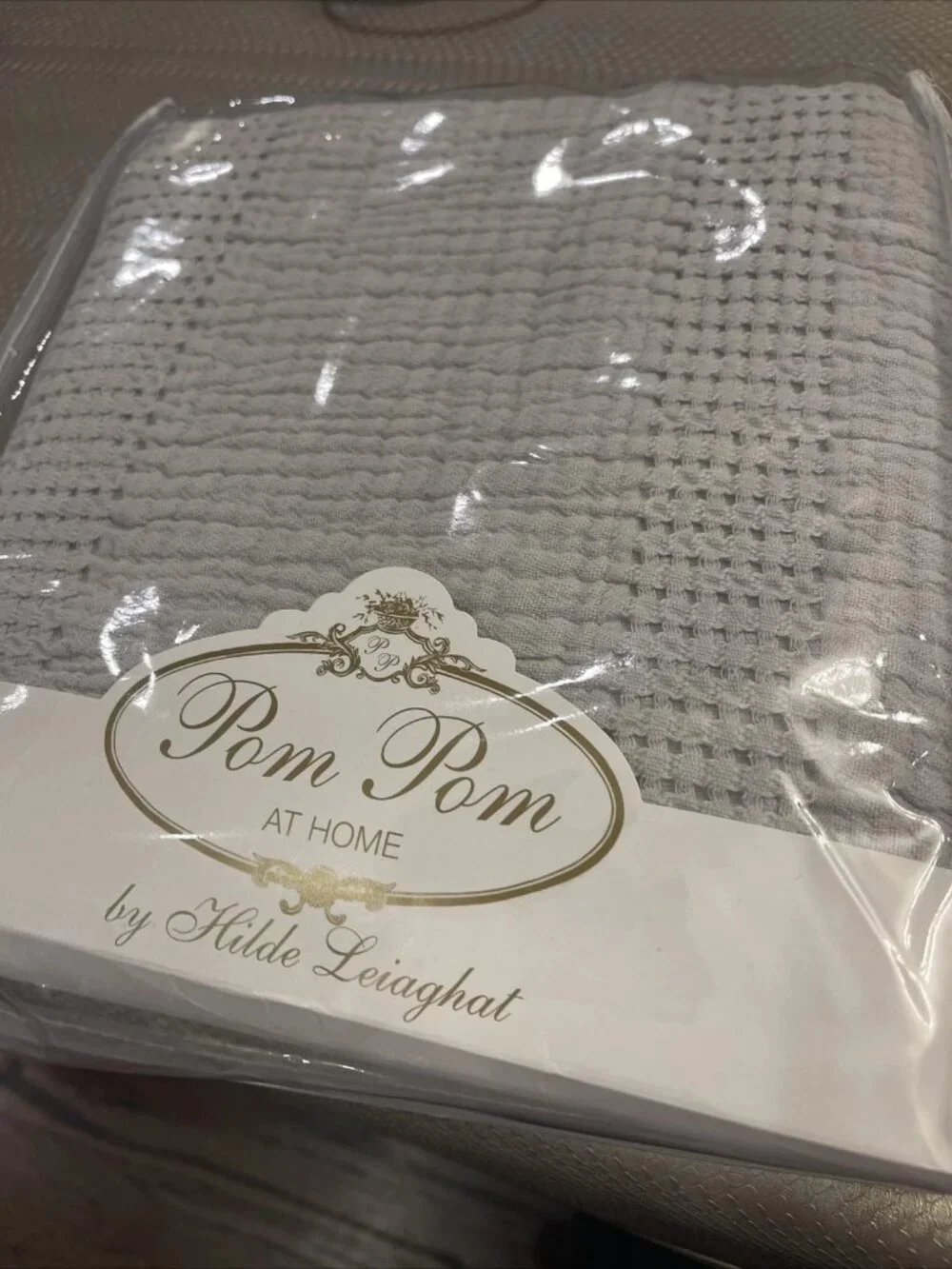 Pom Pom at Home Nantucket Gray Standard Sham Anthropologie Matelasse Hilde Zuma